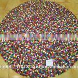 Multi-Color Round Rug