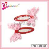 2014 Super Hot Sale Kids Hair Accessories Jewelry Wholesale Ribbon Bow Bobby Pin (QRJ-0029) thumbnail-1
