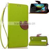 For LG K10 New Products, Leaf PU Leather Case for LG K10, For LG K10 Phone Cases thumbnail-2