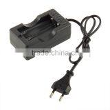 EU Plug Travel Charger for 18650 Rechargeable Lion Battery