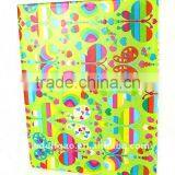 Butterfly Color Printed Art Paper Wrapping O Ring Binder Desktop File Folder for Office Stationery Cardboard A4 or FC Size thumbnail-1