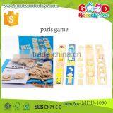hot sale plywood material pairs game OEM kids educational wooden pairs game MDD-1090