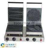 Industrial Lolly Waffle Pressing Machine Maker and Heart Shape Waffle Baker for Sale