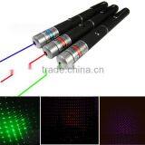 2in1 5mw Green Red Purple Blue Laser Pointer Pointers Starry Star Beam Point Pen Pens Stylish Disco Party Stage 532nm 650nm 405n