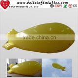 6mL Yellow PVC inflatable balloon helium blimp helium balloon