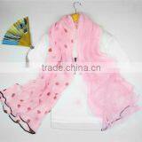 Latest Design Colorful Shred Knitting Scarf for Girls thumbnail-4