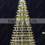 GH-RZ196 Multi Layers Acrylic Cocktail Wine Rack/ Luxurious Wine Display Stand thumbnail-1