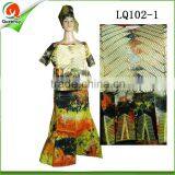 Guangzhou Clothing African Women Wear Bazin Riche Dress Fashion Lady Maxi Dress Clothing thumbnail-3