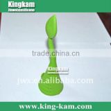 Green silicone tea strainer