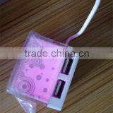 Promotional Gift Mini Cube Colorful LED USB HUB for Computer thumbnail-3