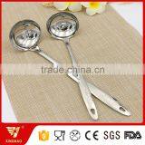 Good Quality Wholesale Utensil Soup Ladel Wire Skimmer With Rose Pattern Handle thumbnail-2