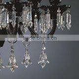 12 Bulbs Modern Black Crystal Chandelier for Dining Room thumbnail-5