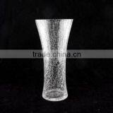 hot sale high quality crackle glass vase