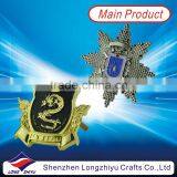 Car Grill Emblem With Gold Finish Custom Metal Plate thumbnail-1