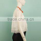 2015 Models Chiffon Blouse Lace in the Bottom Online Shopping thumbnail-2