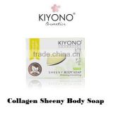 "KIYONO" COLLAGEN SHEENY BATH BODY SOAP FOR SMOOTH AND BRIGHTEN SKIN 100 g.