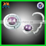 factory sale shenzhen shiny purple crystal metal alloy hook bracelet (xdm-h080)