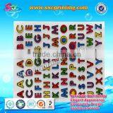 Kids cute English letters pvc puffy stickers