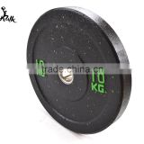 Colored Logo hi-temp bumper plate for home use and gym use