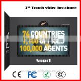 Hot sale LCD invitation greeting video brochure for promotion