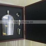 8oz and 9oz Stainless Steel Hip Flask With Wooden Chess and Cups and Funnel in the Woodeb Set thumbnail-4