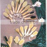 Wooden Bath Brush With Massager