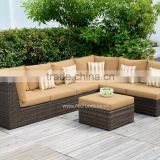 Patio Garden Sectional Sofa Set Furniture- High Quality Wicker Rattan Sofa Outdoor Furniture Sofa Set with L shape