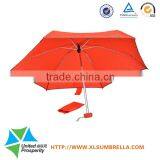 Pongee Materails 5 Folds Small Pocket Umbrella With Logo Customer Design