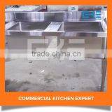 Commercial Heavy Duty 3 Bowls Stainless Steel Kitchen Sink thumbnail-3