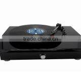 Rain Lane High End Electric Turntable High Glossy White Black Record Player thumbnail-6