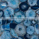 China Wholesale Grade A Ocean Blue Semi Precious Gemstone Agate Stone Slabs thumbnail-3