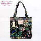 2015 New Arrival Hot Sell Brand Lady Fashion Handbag Fashion Ladies Floral Pattern Shopping Bag