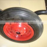 14 inch semi-pneumatic rubber wheelbarrow wheel 3.50-7
