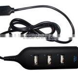 High Speed 4 Port Mini USB 2.0 HUB Adapter For Laptop PC 480Mbps thumbnail-3