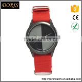 Hot selling good quality good price new design nylon band quartz unisex watches on alibaba express