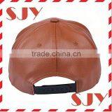 Blank Wholesale Men and Women Genuine Leather Snapback Hat thumbnail-6