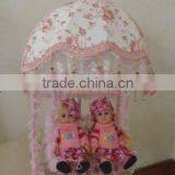 Lovely Antique Crystal Table Lamp