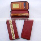 Wholesale Vintage Handmade Luxury Genuine Leather Wallets With Fine Embroidery thumbnail-1