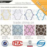 eu tile new design roof tile importers artist high quality gold foil glass mosaic bathroom wall gold color mosaic patterns