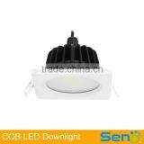 Square Led Ceiling Lamp Waterproof IP65 COB Led Down Lamp 12W 15W High CRI>80 White/black Shell Color thumbnail-5
