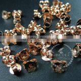 5mm Rose Gold Plated 925 Sterling Silver Round Earring Stud Post Solid Silver Earrings Back DIY Supplies Findings 1703003 thumbnail-3