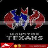 Texans Rhinestone Transfer Iron On Hot Fix Motif Bling Applique thumbnail-1