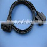 OBD2 ELM327 Adapter 16 Pin 2 in 1 Male Female Dual Scanner Cable Converter Cable Pass Through Obd thumbnail-1