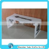 Printed plexiglass end table dining table customized white acrylic coffee table