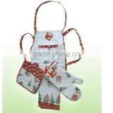 3-piece (Apron + 2 Potholders) Kitchen Textile Set thumbnail-4