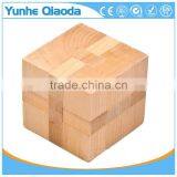 Luban Lock IQ Intelligent Wood Advertising 3D Magic Cube Puzzle thumbnail-1