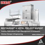 Restaurant Kitchen Heavy Duty Stainless Steel Work Table With Wheel And Under Shelf thumbnail-1