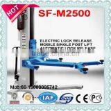 One Cylinder Hydraulic Lift Type and Single Post Design Mobile Single Post Lift thumbnail-4
