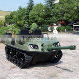 XBH 6X6-1B-2 Amusement Tiny Tank Track Drive Vehicle Entertainment Electronic Simulation Tank ATV Car for Parks thumbnail-3
