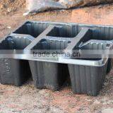 8 Cell Small Black Plastic Seed Tray Insert Trays, Stock MOQ 10000pcs thumbnail-3